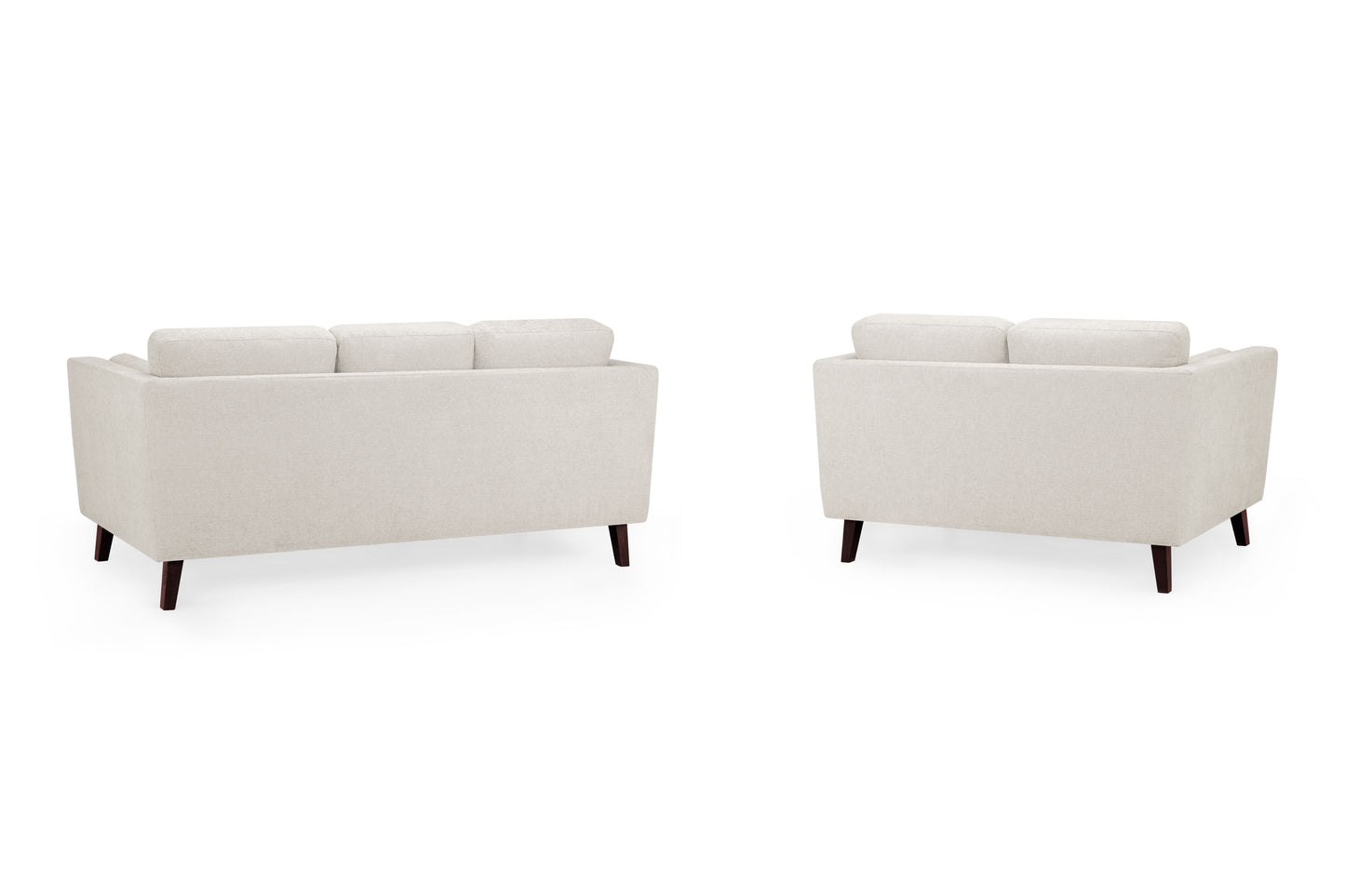 Aida Beige Chenille 3 Seater and 2 Seater Sofa Set