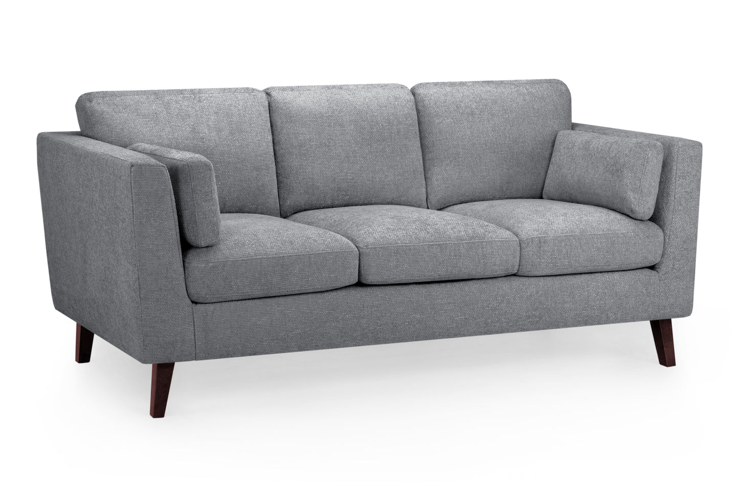 Aida Grey Chenille 3 Seater Sofa
