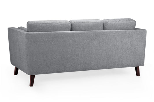 Aida Grey Chenille 3 Seater Sofa