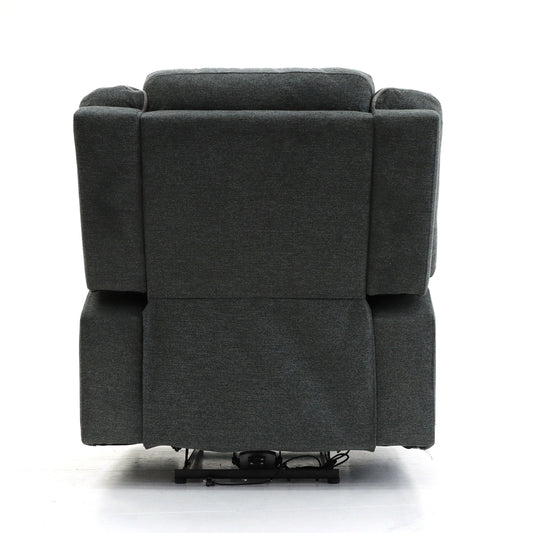 Alva Grey Fabric Cinema Recliner Armchair