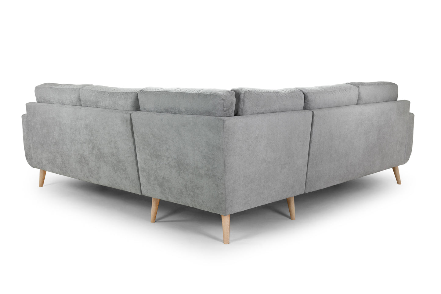 Aurora Large Grey Fabric Corner Sofa