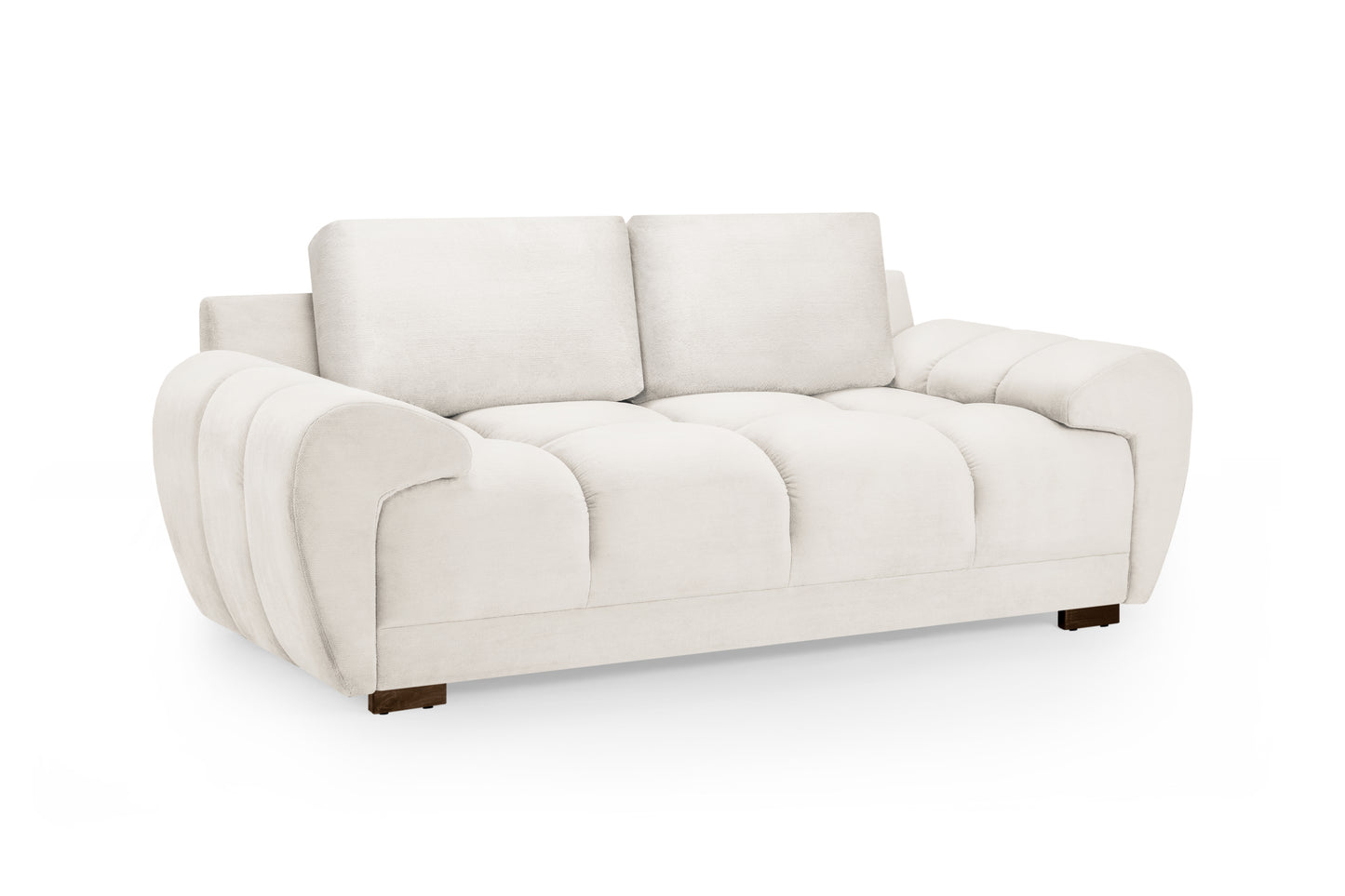 Azzuro Cream Velvet 2 Seater Sofa