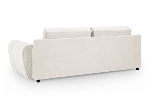 Azzuro Cream Velvet 3 Seater Sofa
