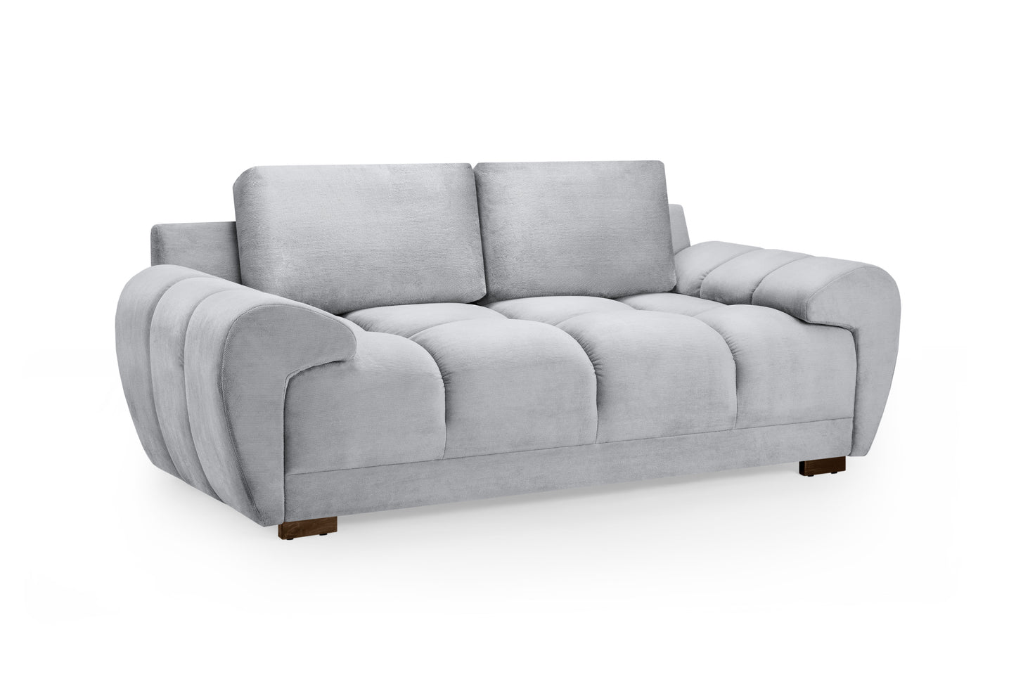 Azzuro Grey Velvet 2 Seater Sofa