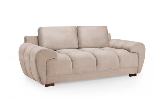 Azzuro Mocha Velvet 2 Seater Sofa