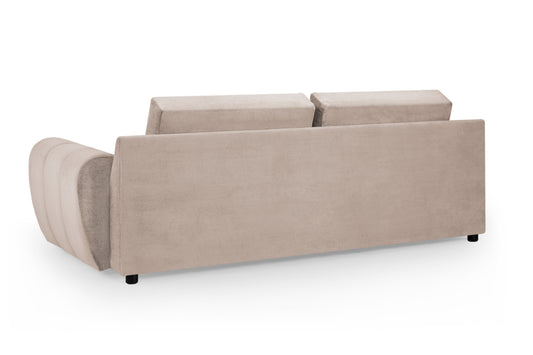 Azzuro Mocha Velvet 3 Seater Sofa