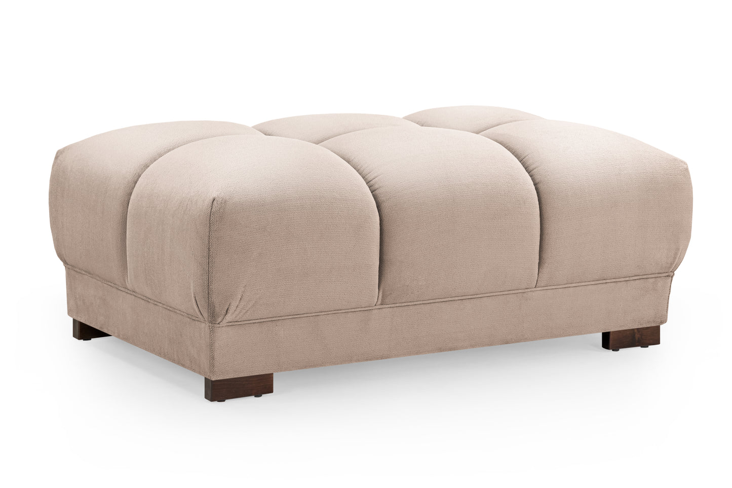 Azzuro Mocha Velvet Footstool