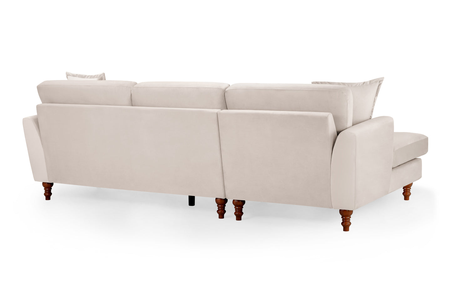 Bari Beige Fabric Left Hand Corner Sofa
