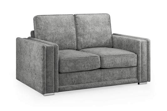 Bentley Charcoal Grey Fabric 2 Seater Sofa