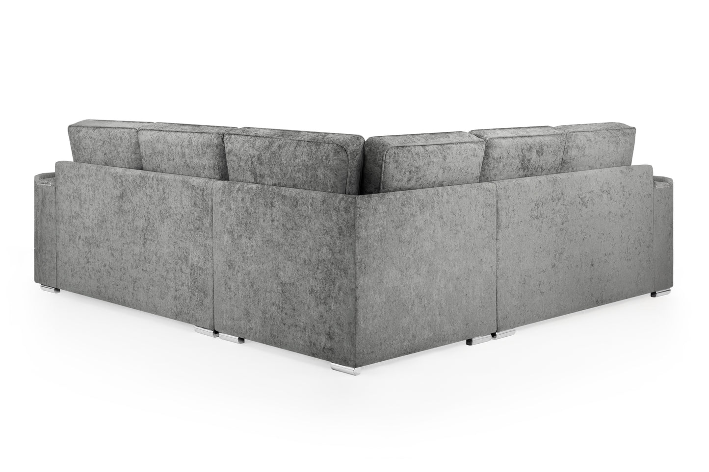 Bentley Charcoal Grey Fabric Large Corner Sofa