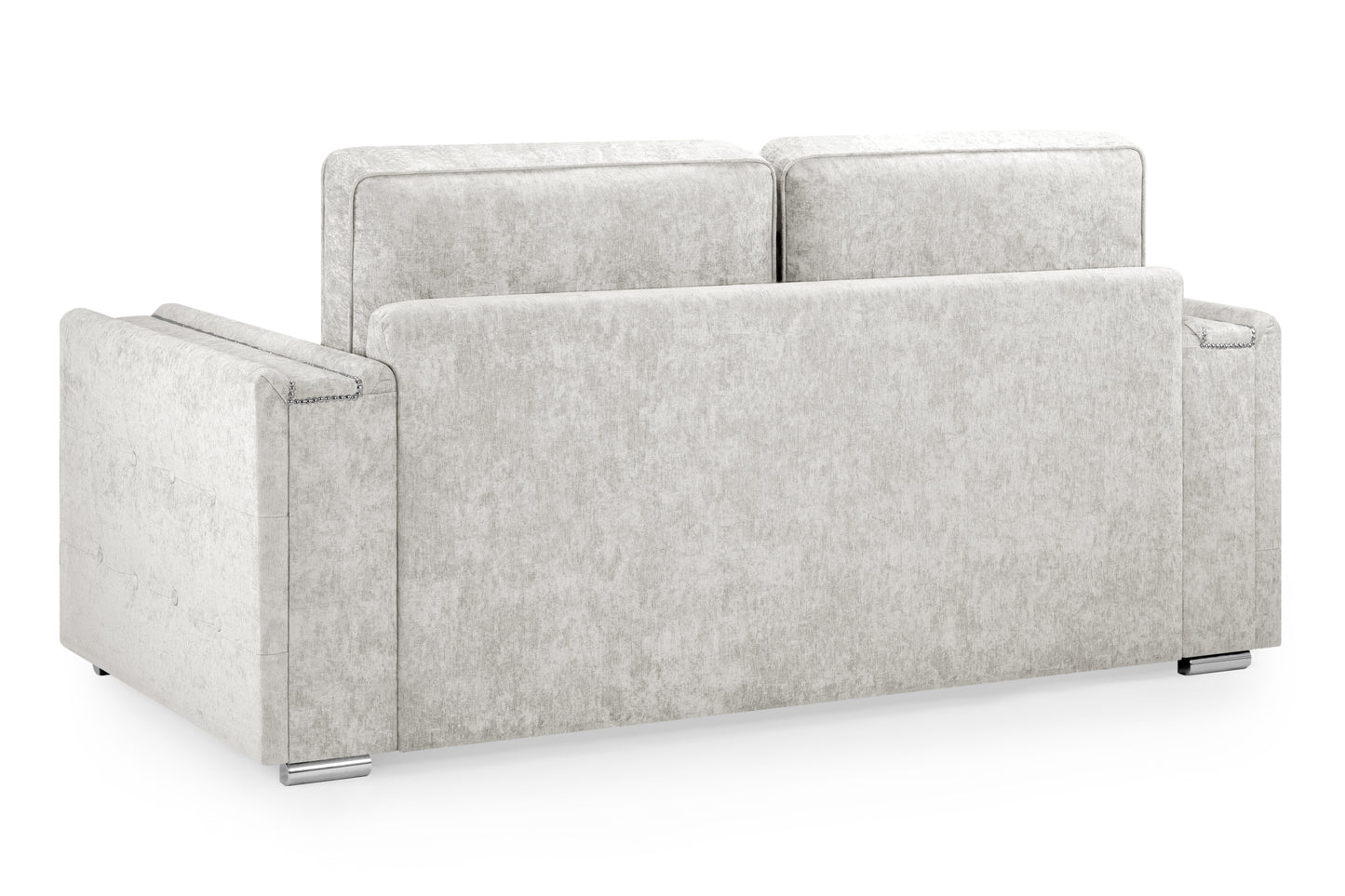 Bentley Silver Fabric 3 Seater Sofa