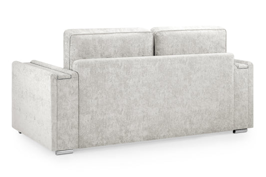 Bentley Silver Fabric 3 Seater Sofa
