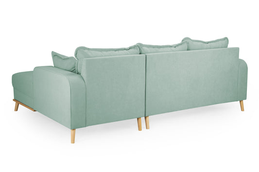 Briar Blue Fabric Right Hand Corner Sofa
