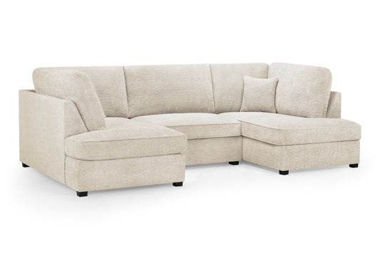 Carnaby Beige Boucle U Shape Corner Sofa