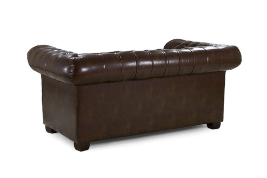 Chesterfield Antique Brown 2 Seater Sofa