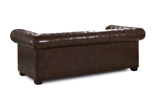 Chesterfield Antique Brown 3 Seater Sofa