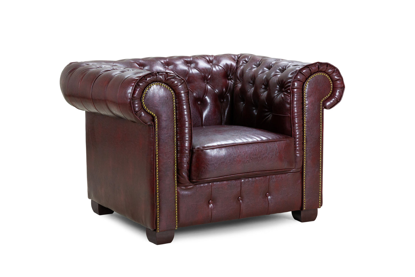 Chesterfield Oxblood Red Armchair
