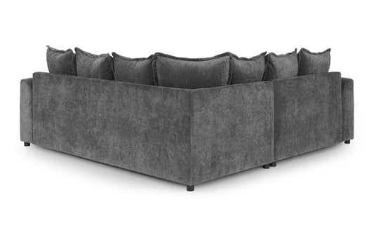 Colbee Grey Fabric Large Corner Sofa
