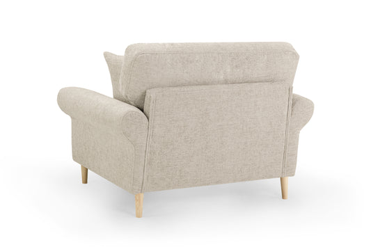Florence Beige Fabric Armchair
