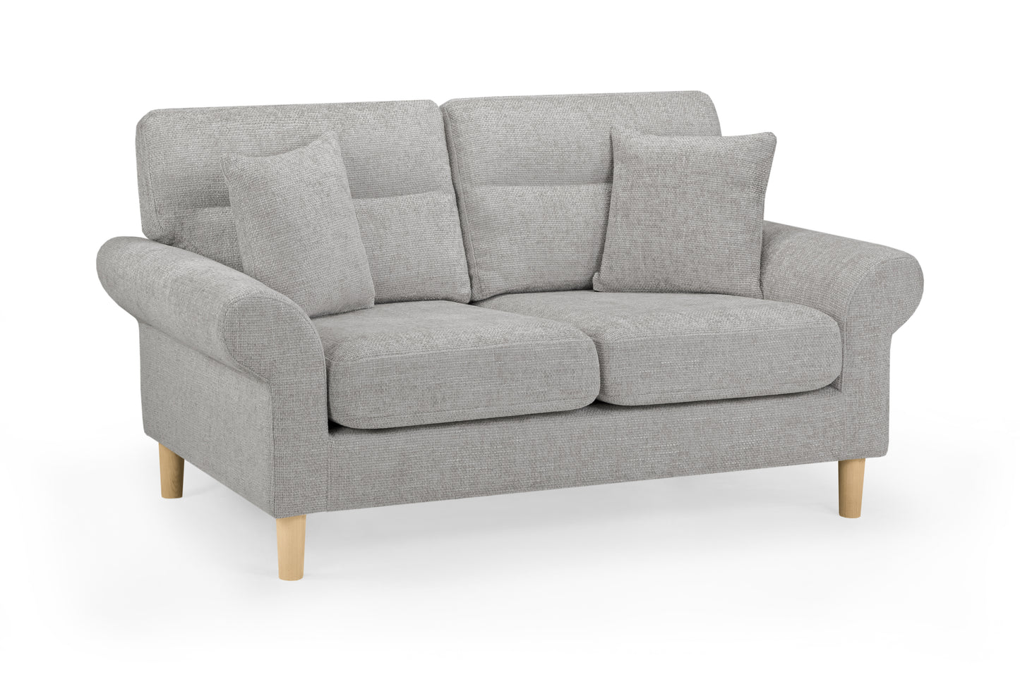 Florence Grey Fabric 2 Seater Sofa