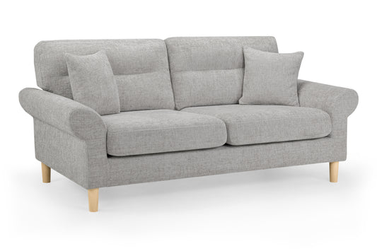 Florence Grey Fabric 3 Seater Sofa