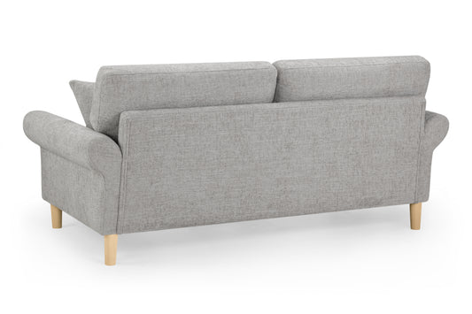 Florence Grey Fabric 3 Seater Sofa