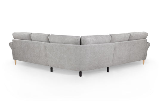 Florence Grey Fabric Large Corner Sofa