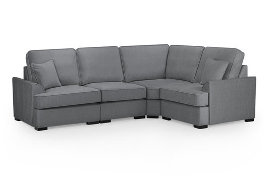 Funk Grey Fabric Right Hand Corner Sofa