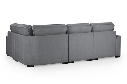 Funk Grey Fabric Right Hand Corner Sofa