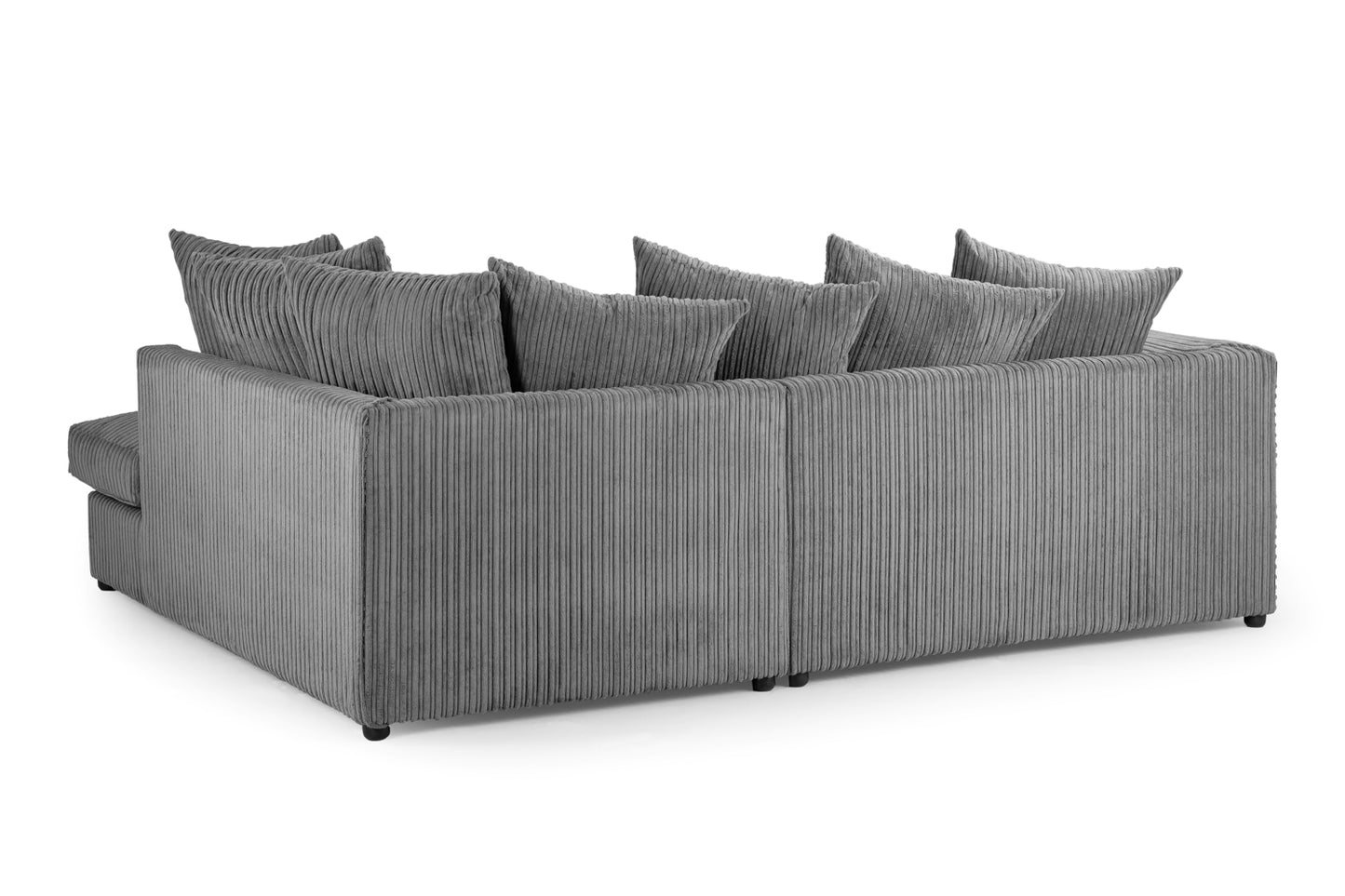 Harley Grey Jumbo Right Hand Facing Corner Sofa