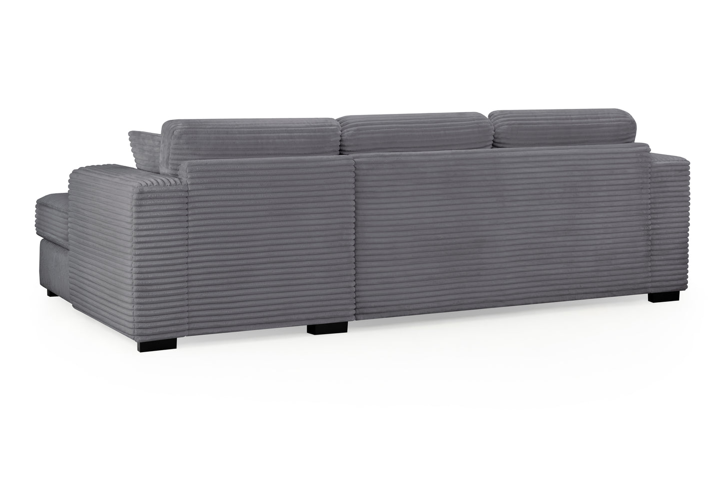 Harmony Grey Jumbo Cord Right Hand Corner Sofa