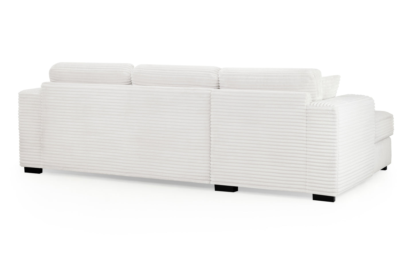 Harmony Ivory Jumbo Cord Left Hand Corner Sofa