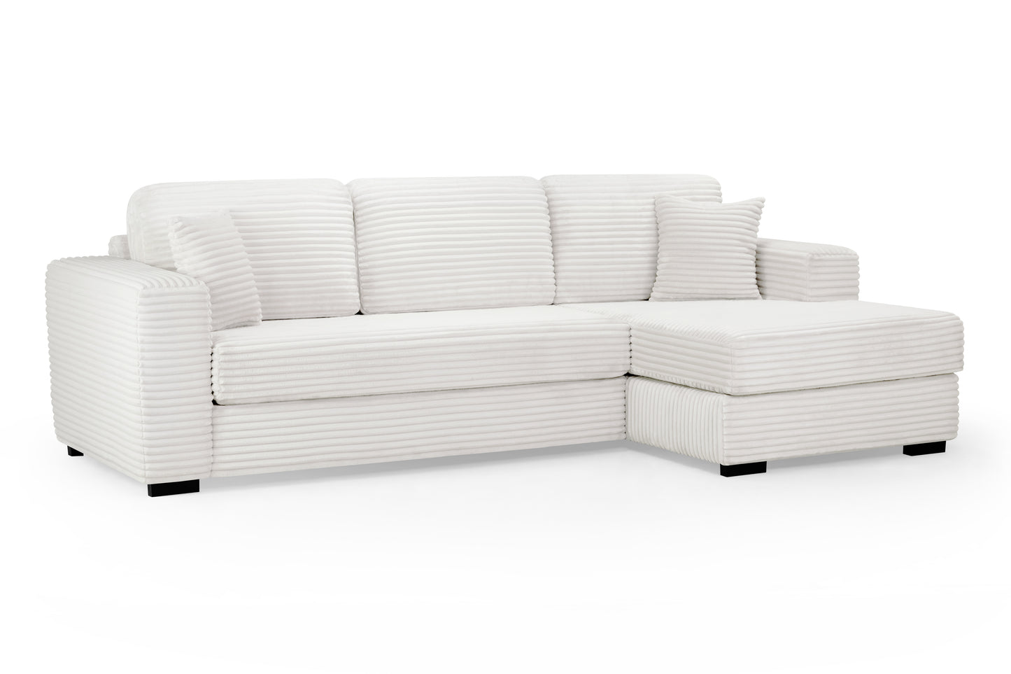 Harmony Ivory Jumbo Cord Right Hand Corner Sofa