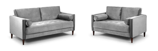 Harper Grey 3 and 2 Seater Sofa
