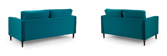 Harper Teal 3 and 2 Seater Sofa