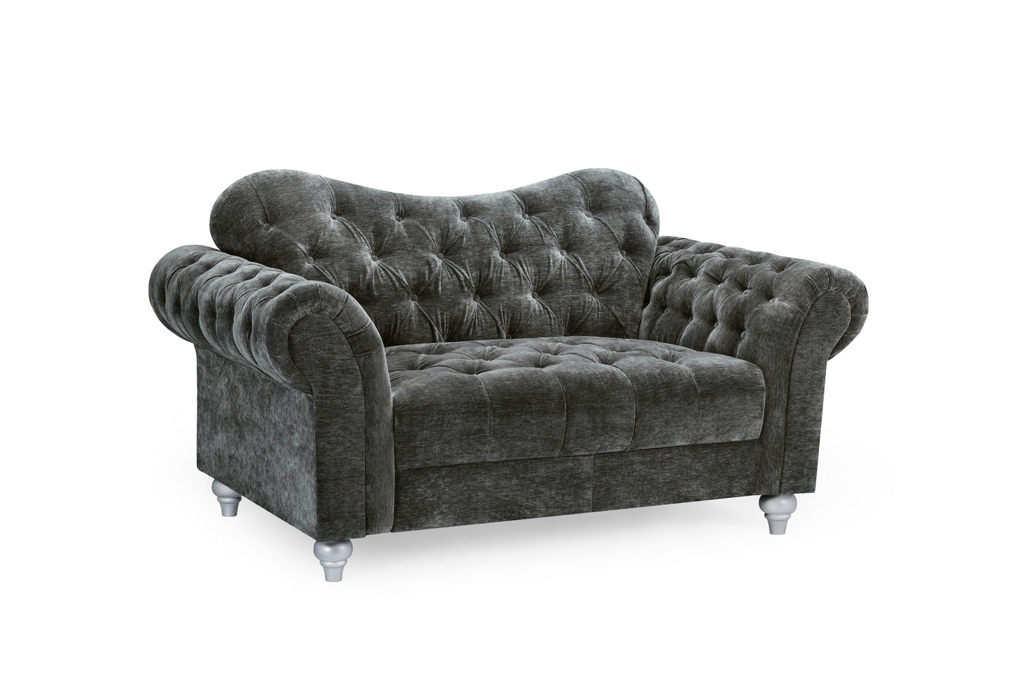 Jubilee Grey Fabric 2 Seater Sofa