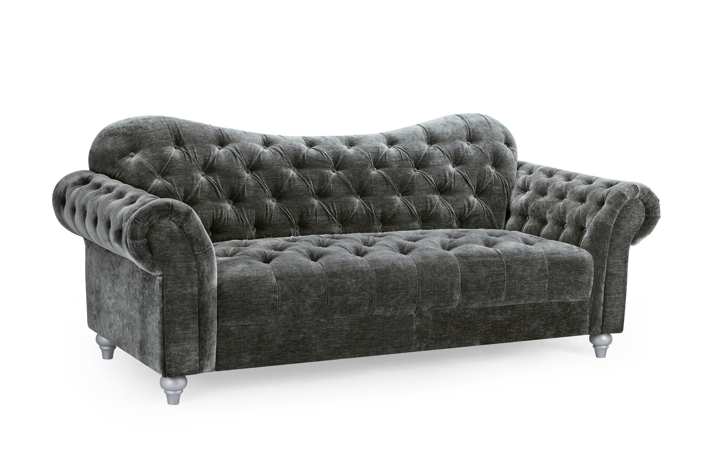 Jubilee Grey Fabric 3 Seater Sofa