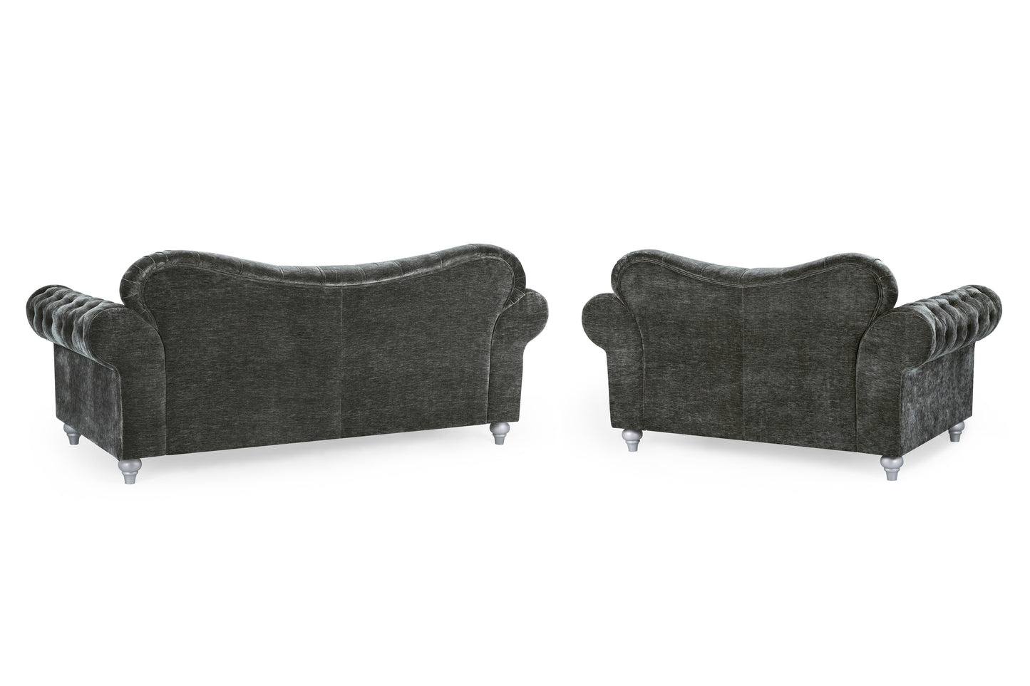 Jubilee Grey Fabric 3 and 2 Seater Sofa
