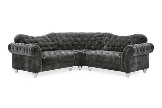 Jubilee Grey Fabric Corner Sofa