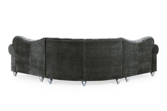 Jubilee Grey Fabric Corner Sofa