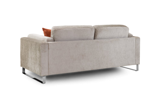 Kingston Beige Chenille 3 Seater Sofa
