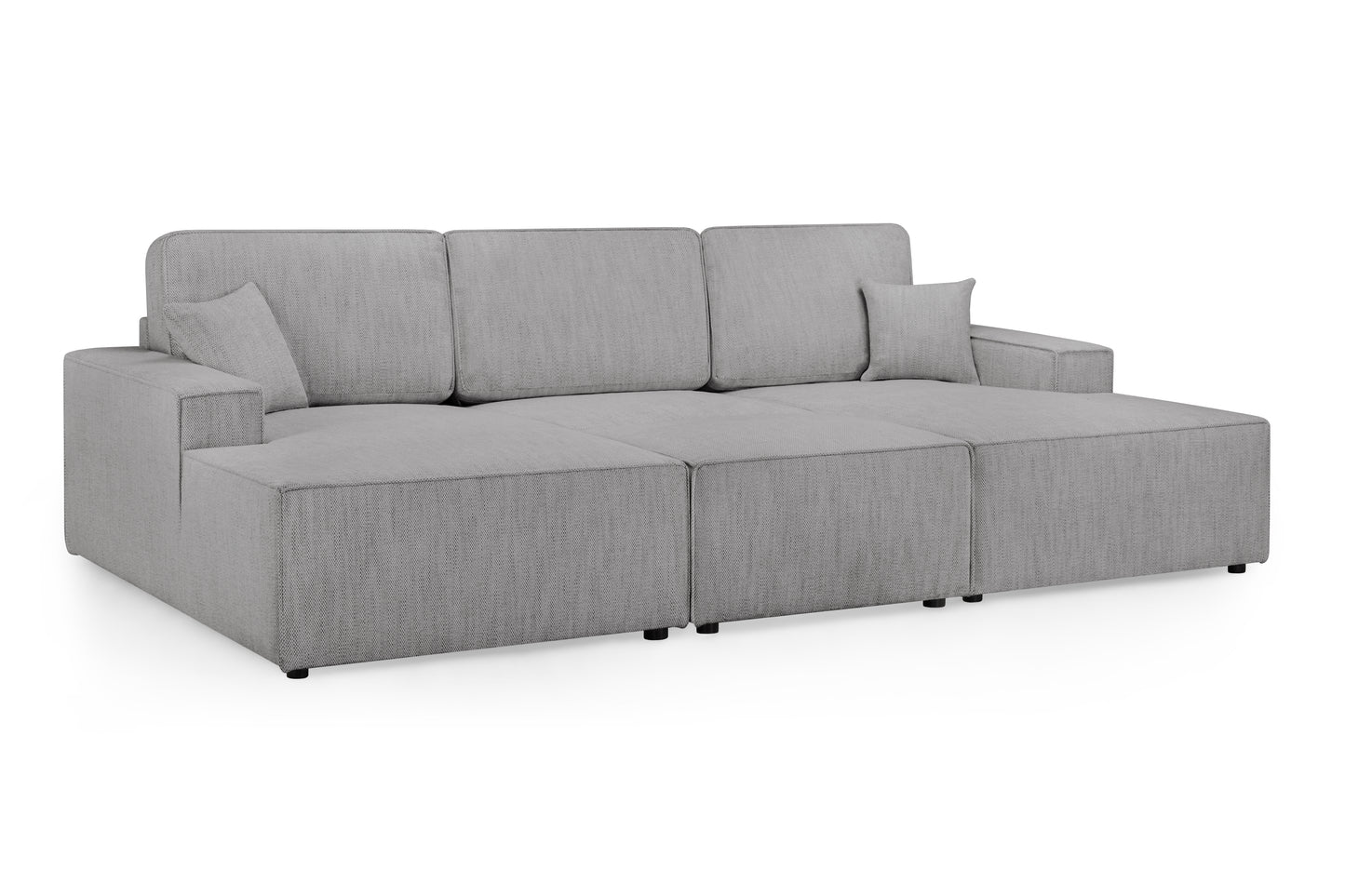 Leo Grey Fabric U Shape Cinema Sofa