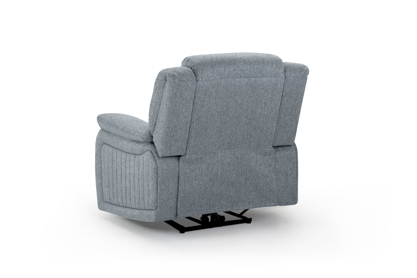 Linden Grey Fabric Recliner Cinema Armchair