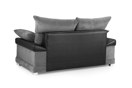Logan Grey Jumbo Cord 2 Seater Sofa