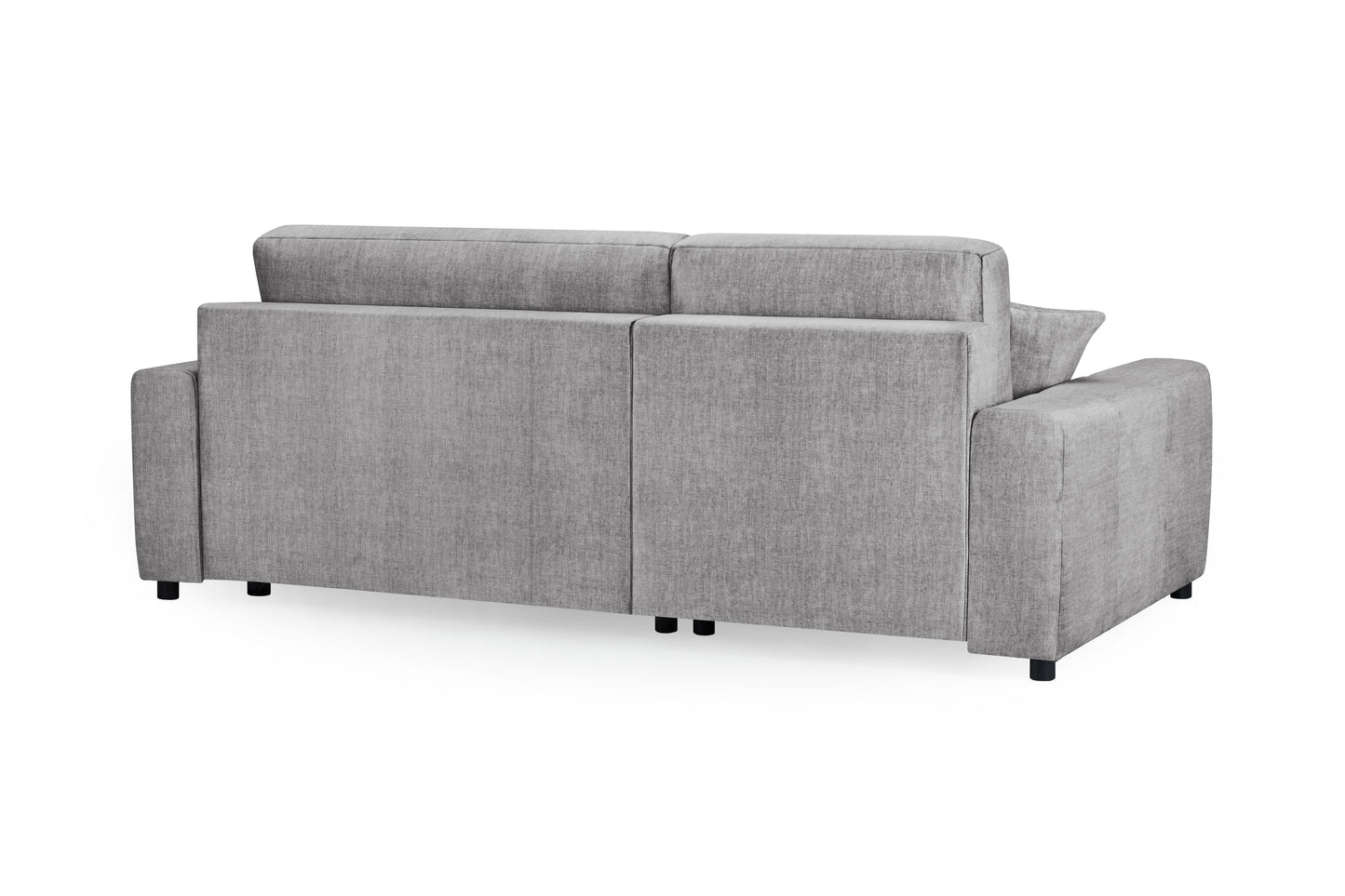 Luki Grey Fabric Universal Left Hand Sofa Bed