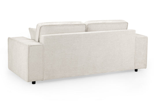 Mary Cream Fabric 3 Seater Sofa