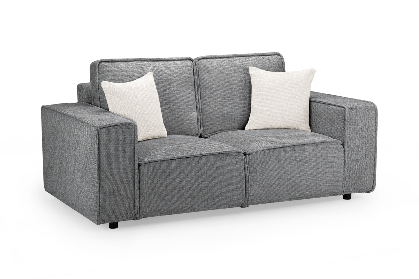 Mary Slate Fabric 2 Seater Sofa