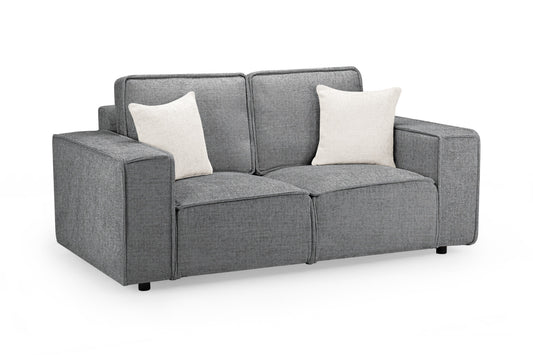 Mary Slate Fabric 2 Seater Sofa