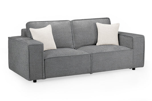 Mary Slate Fabric 3 Seater Sofa