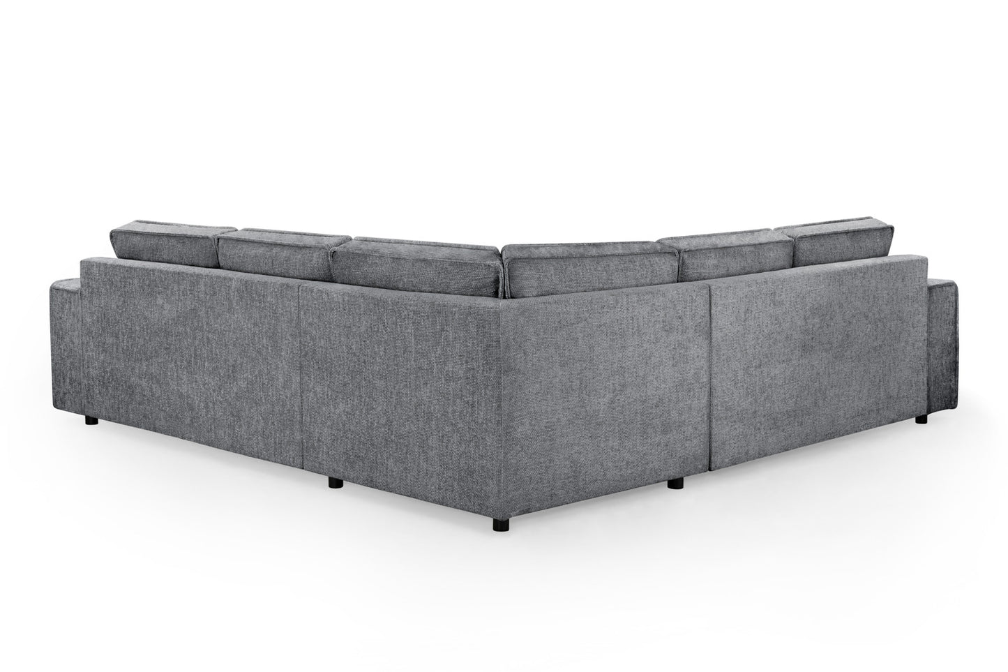 Mary Slate Fabric Large Corner Sofa